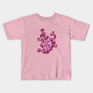 crazy pink chrysanthemum flower Kids T-Shirt